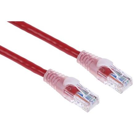 RS PRO Cat5e Ethernetové kabely, Červená, Polyvinylchlorid, A: RJ45, 30V 2 m Vnější, B: RJ45 Vnější, typ pláště: U/UTP