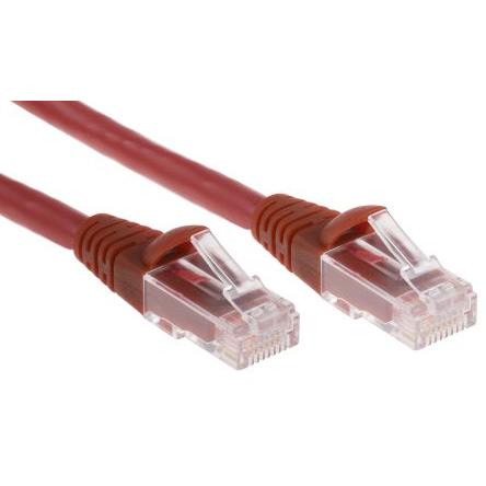RS PRO Kat6 Ethernetové kabely, Červená, Nízko dýmivý bezhalogenový, A: RJ45, 30V 10 m Vnější, B: RJ45 Vnější, typ