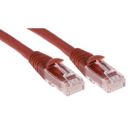 RS PRO Kat6 Ethernetové kabely, Červená, Nízko dýmivý bezhalogenový, A: RJ45, 30V 3 m Vnější, B: RJ45 Vnější, typ