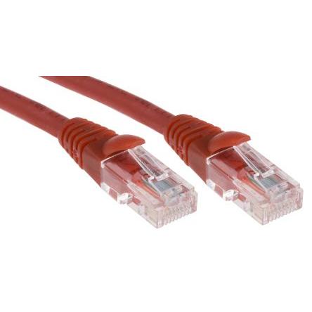 RS PRO Cat5e Ethernetové kabely, Červená, Nízko dýmivý bezhalogenový, A: RJ45, 30V 1 m Vnější, B: RJ45 Vnější, typ