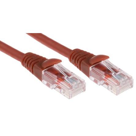 RS PRO Cat5e Ethernetové kabely, Červená, Nízko dýmivý bezhalogenový, A: RJ45, 30V 2 m Vnější, B: RJ45 Vnější, typ
