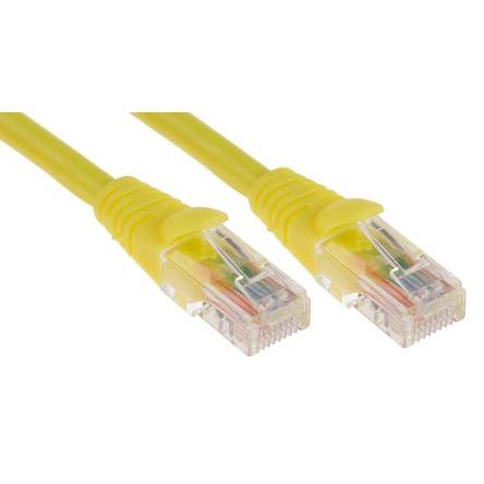 RS PRO Cat5e Ethernetové kabely, Žlutá, Nízko dýmivý bezhalogenový, A: RJ45, 30V 2 m Vnější, B: RJ45 Vnější, typ pláště: