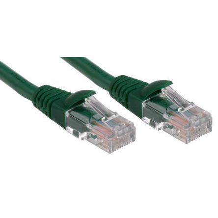 RS PRO Cat5e Ethernetové kabely, Zelená, Nízko dýmivý bezhalogenový, A: RJ45, 30V 3 m Vnější, B: RJ45 Vnější, typ