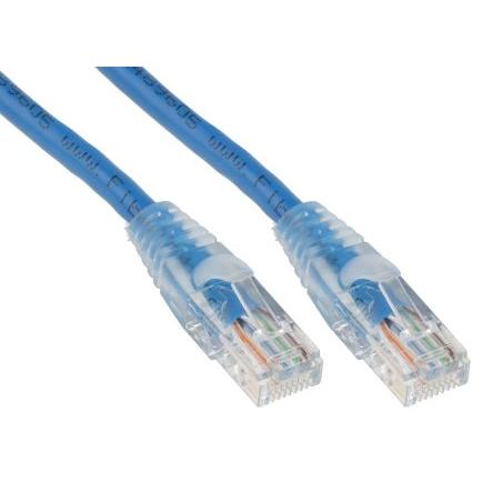 RS PRO Cat5e Ethernetové kabely, Modrá, Polyvinylchlorid, A: RJ45, 30V 3 m Vnější, B: RJ45 Vnější, typ pláště: U/UTP