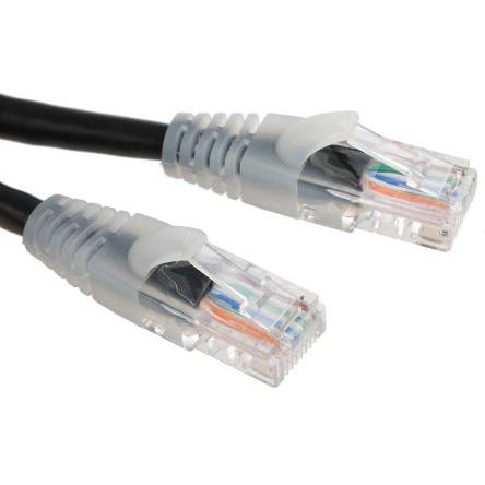 RS PRO Cat5e Ethernetové kabely, Černá, Polyvinylchlorid, A: RJ45, 30V 10 m Vnější, B: RJ45 Vnější, typ pláště: