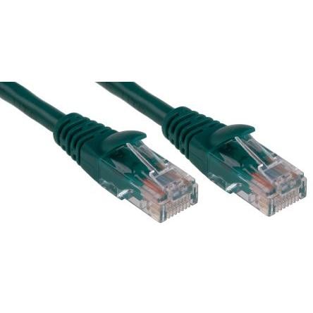 RS PRO Cat5e Ethernetové kabely, Zelená, Polyvinylchlorid, A: RJ45, 30V 10 m Vnější, B: RJ45 Vnější, typ pláště: U/UTP