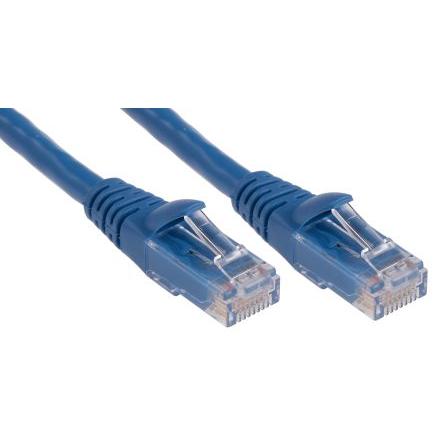 RS PRO Kat6 Ethernetové kabely, Modrá, Polyvinylchlorid, A: RJ45, 30V 1 m Vnější, B: RJ45 Vnější, typ pláště: U/UTP