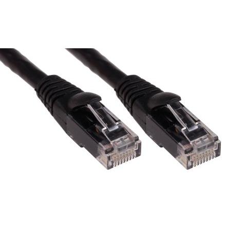 RS PRO Kat6 Ethernetové kabely, Černá, Polyvinylchlorid, A: RJ45, 30V 3 m Vnější, B: RJ45 Vnější, typ pláště: U/UTP