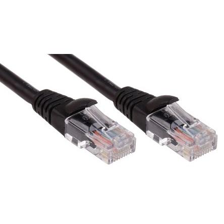RS PRO Cat5e Ethernetové kabely, Černá, Nízko dýmivý bezhalogenový, A: RJ45, 30V 2 m Vnější, B: RJ45 Vnější, typ pláště: