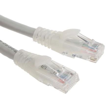 RS PRO Kat6 Ethernetové kabely, Šedá, Polyvinylchlorid, A: RJ45, 30V 1 m Vnější, B: RJ45 Vnější, typ pláště: U/UTP