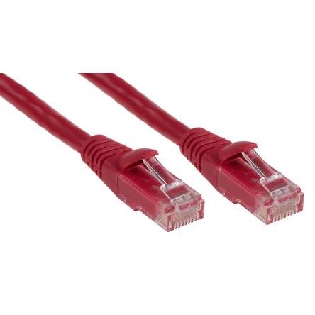 RS PRO Kat6 Ethernetové kabely, Červená, Polyvinylchlorid, A: RJ45, 30V 1 m Vnější, B: RJ45 Vnější, typ pláště: U/UTP