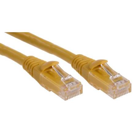 RS PRO Kat6 Ethernetové kabely, Žlutá, Polyvinylchlorid, A: RJ45, 30V 0.5 m Vnější, B: RJ45 Vnější, typ pláště:
