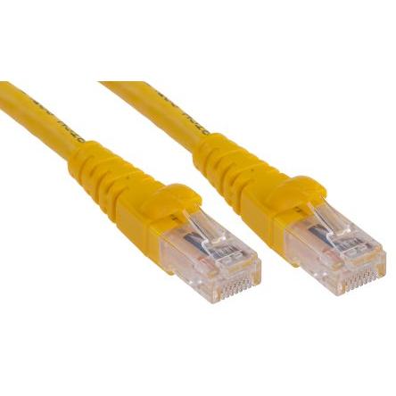 RS PRO Kat6 Ethernetové kabely, Žlutá, Polyvinylchlorid, A: RJ45, 30V 1 m Vnější, B: RJ45 Vnější, typ pláště: Nestíněný