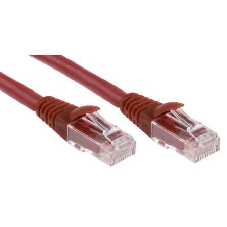 RS PRO Kat6 Ethernetové kabely, Červená, Nízko dýmivý bezhalogenový, A: RJ45, 30V 5 m Vnější, B: RJ45 Vnější, typ
