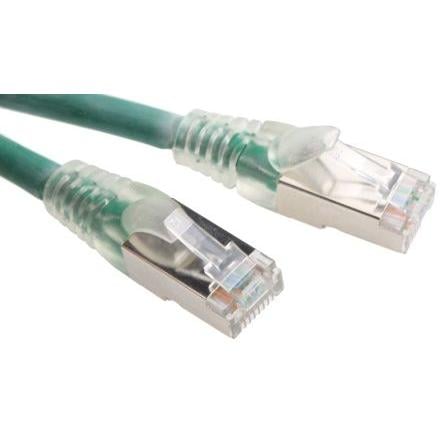 RS PRO Kat6 Ethernetové kabely, Zelená, Nízko dýmivý bezhalogenový, A: RJ45, 30V 5 m Vnější, B: RJ45 Vnější, typ pláště: