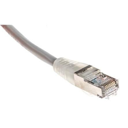 RS PRO Cat5e Ethernetové kabely, Šedá, Polyvinylchlorid, A: RJ45, 30V 1 m Vnější, B: RJ45 Vnější, typ pláště: F/UTP