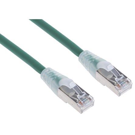 RS PRO Kat6 Ethernetové kabely, Zelená, Nízko dýmivý bezhalogenový, A: RJ45, 30V 1 m Vnější, B: RJ45 Vnější, typ pláště: