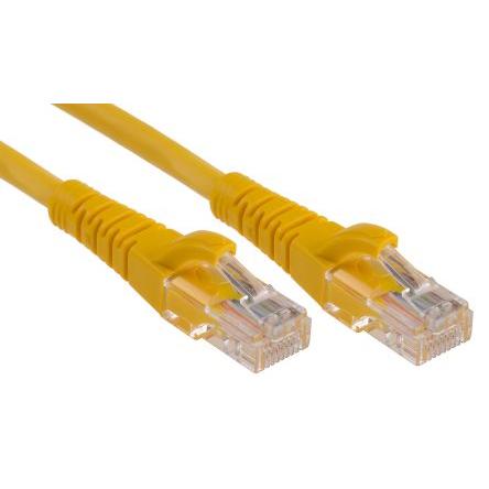 RS PRO Cat5e Ethernetové kabely, Žlutá, Nízko dýmivý bezhalogenový, A: RJ45, 30V 1 m Vnější, B: RJ45 Vnější, typ pláště: