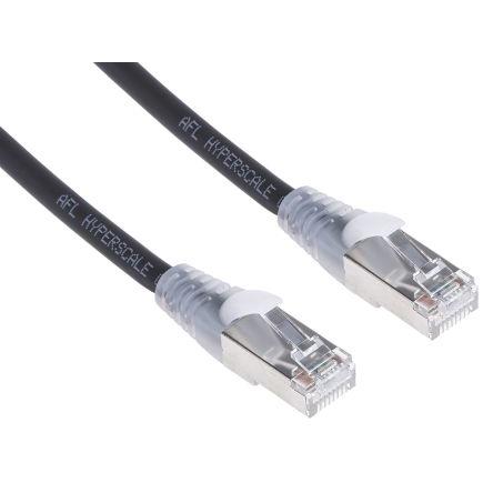 RS PRO Kat6 Ethernetové kabely, Černá, Nízko dýmivý bezhalogenový, A: RJ45, 30V 0.5 m Vnější, B: RJ45 Vnější, typ