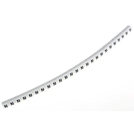 Označovač kabelu, řada: Helagrip Nasouvací barva Černá 3.5 mm x 3.3mm HellermannTyton Bílá N 2 mm 901-10375