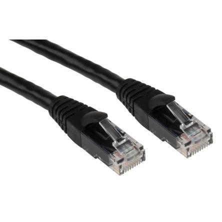 RS PRO Kat6 Ethernetové kabely, Černá, Polyvinylchlorid, A: RJ45, 30V 5 m Vnější, B: RJ45 Vnější, typ pláště: U/UTP