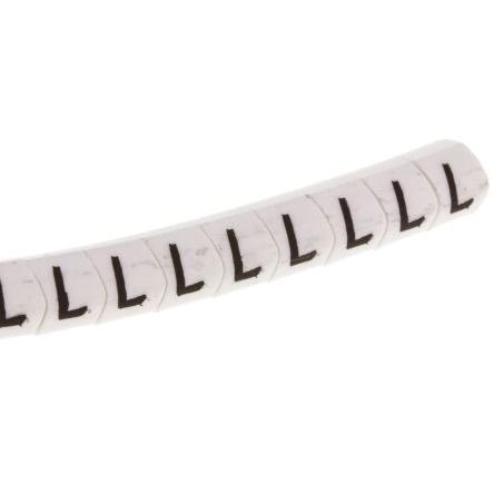 Označovač kabelu, řada: Helagrip Nasouvací barva Černá 3.5 mm x 4.3mm HellermannTyton Bílá L 5 mm 901-10380