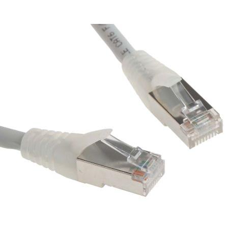 RS PRO Kat6 Ethernetové kabely, Šedá, Nízko dýmivý bezhalogenový, A: RJ45, 30V 0.5 m Vnější, B: RJ45 Vnější, typ pláště: