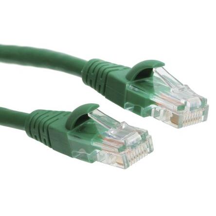 RS PRO Cat5e Ethernetové kabely, Zelená, Polyvinylchlorid, A: RJ45, 30V 2 m Vnější, B: RJ45 Vnější, typ pláště: U/UTP