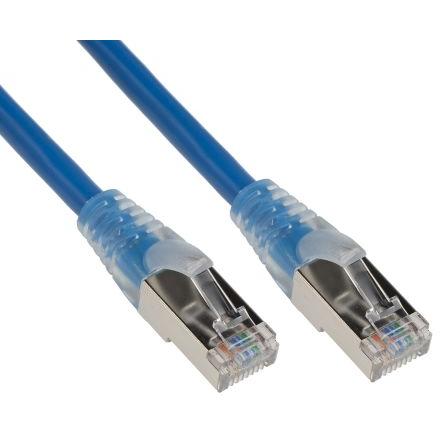 RS PRO Cat5e Ethernetové kabely, Modrá, Polyvinylchlorid, A: RJ45, 30V 5 m Vnější, B: RJ45 Vnější, typ pláště: F/UTP