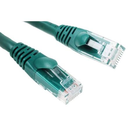 RS PRO Kat6 Ethernetové kabely, Zelená, Polyvinylchlorid, A: RJ45, 30V 0.5 m Vnější, B: RJ45 Vnější, typ pláště: U/UTP