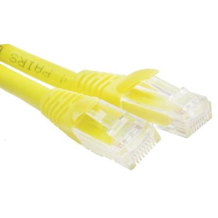 RS PRO Kat6 Ethernetové kabely, Žlutá, Nízko dýmivý bezhalogenový, 30V 0.5 m, typ pláště: Nestíněný Nestíněný