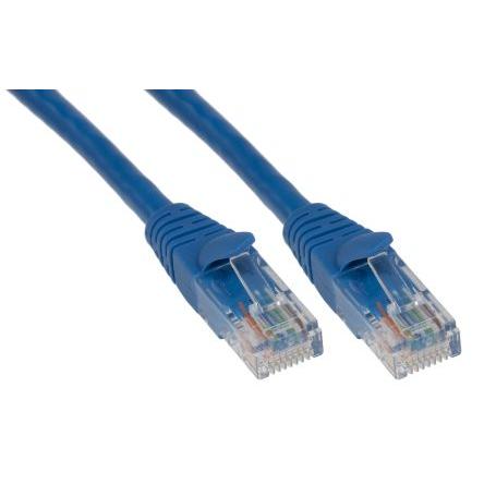 RS PRO Cat5e Ethernetové kabely, Modrá, Polyvinylchlorid, A: RJ45, 30V 0.5 m Vnější, B: RJ45 Vnější, typ pláště: U/UTP