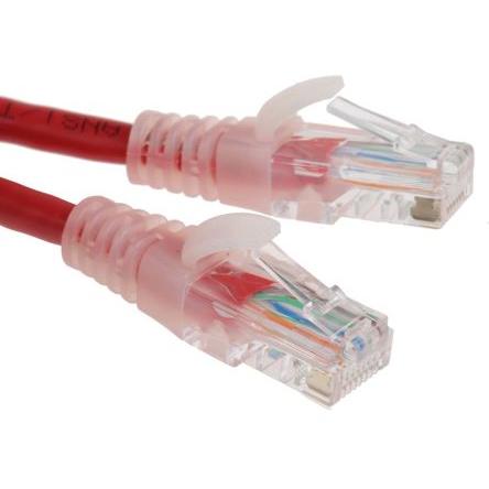 RS PRO Cat5e Ethernetové kabely, Červená, Polyvinylchlorid, A: RJ45, 30V 1 m Vnější, B: RJ45 Vnější, typ pláště: U/UTP