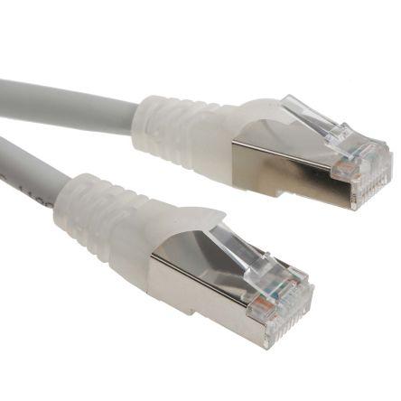 RS PRO Kat6 Ethernetové kabely, Šedá, Nízko dýmivý bezhalogenový, A: RJ45, 30V 3 m Vnější, B: RJ45 Vnější, typ pláště: