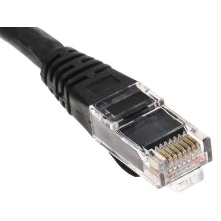 RS PRO Kat6 Ethernetové kabely, Černá, Nízko dýmivý bezhalogenový, A: RJ45, 30V 10 m Vnější, B: RJ45 Vnější, typ pláště: