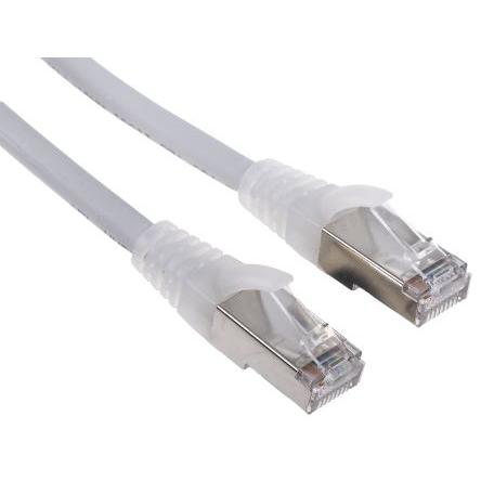 RS PRO Cat5e Ethernetové kabely, Šedá, Polyvinylchlorid, A: RJ45, 30V 5 m Vnější, B: RJ45 Vnější, typ pláště: F/UTP