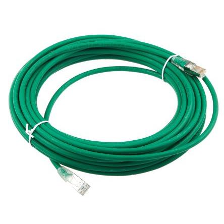 RS PRO Kat6 Ethernetové kabely, Zelená, Nízko dýmivý bezhalogenový, A: RJ45, 30V 10 m Vnější, B: RJ45 Vnější, typ