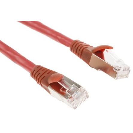 RS PRO Kat6 Ethernetové kabely, Červená, Nízko dýmivý bezhalogenový, A: RJ45, 30V 10 m Vnější, B: RJ45 Vnější, typ