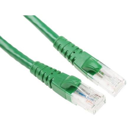 RS PRO Kat6 Ethernetové kabely, Zelená, Polyvinylchlorid, A: RJ45, 30V 5 m Vnější, B: RJ45 Vnější, typ pláště: U/UTP