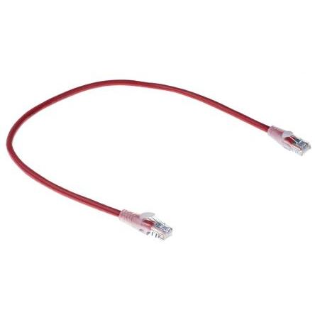 RS PRO Cat5e Ethernetové kabely, Červená, Polyvinylchlorid, A: RJ45, 30V 0.5 m Vnější, B: RJ45 Vnější, typ pláště: U/UTP
