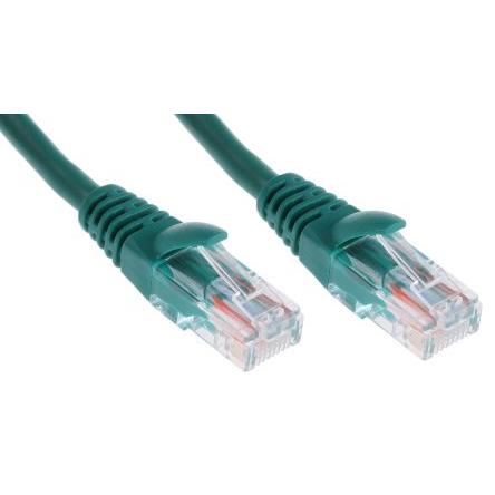 RS PRO Cat5e Ethernetové kabely, Zelená, Polyvinylchlorid, A: RJ45, 30V 1 m Vnější, B: RJ45 Vnější, typ pláště: U/UTP