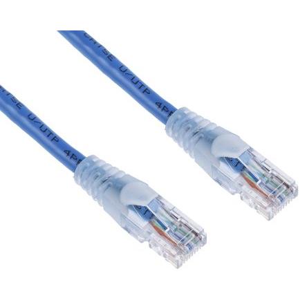RS PRO Cat5e Ethernetové kabely, Modrá, Polyvinylchlorid, A: RJ45, 30V 10 m Vnější, B: RJ45 Vnější, typ pláště: U/UTP