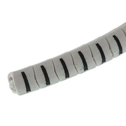 Označovač kabelu, řada: Helagrip barva Černá 3.5 mm x 3.3mm HellermannTyton Bílá 3 mm 901-10409