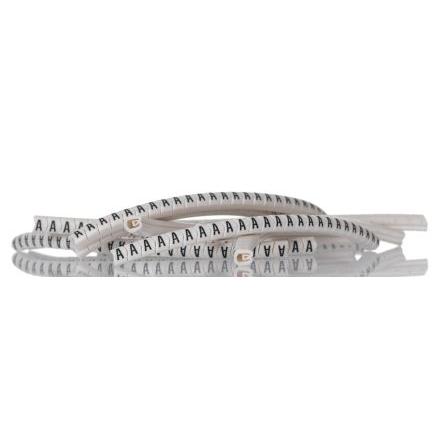 Označovač kabelu, řada: Helagrip Nasouvací barva Černá 3.5 mm x 4.3mm HellermannTyton Bílá A 5 mm 901-10413