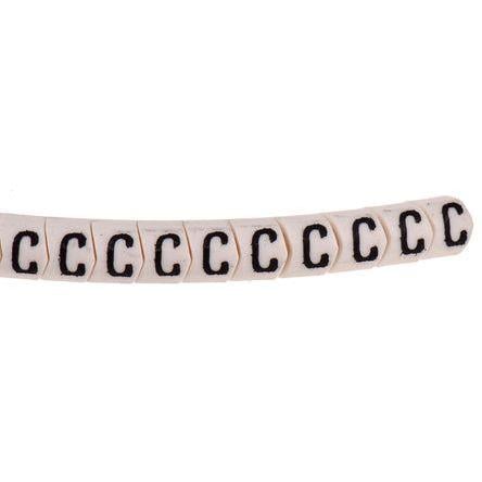 Označovač kabelu, řada: Helagrip Nasouvací barva Černá 3.5 mm x 4.3mm HellermannTyton Bílá C 5 mm 901-10415