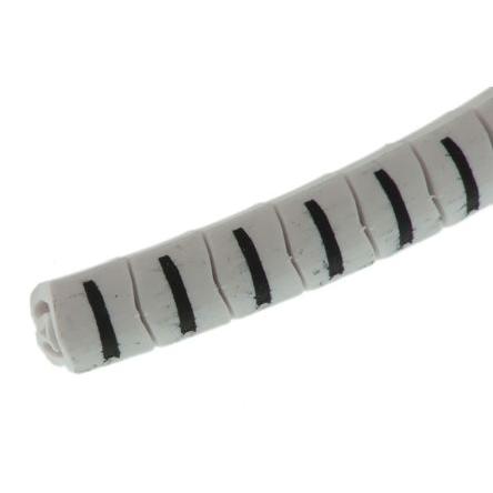 Označovač kabelu, řada: Helagrip Nasouvací barva Černá 3.5 mm x 4.3mm HellermannTyton Bílá I 5 mm 901-10421