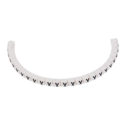 Označovač kabelu, řada: Helagrip Nasouvací barva Černá 3.5 mm x 3.3mm HellermannTyton Bílá X 3 mm 901-10440