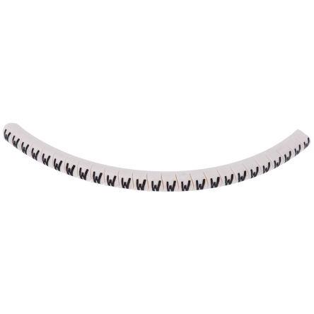 Označovač kabelu, řada: Helagrip Nasouvací barva Bílá 3.5 mm x 4.3mm HellermannTyton W 5 mm 901-10448