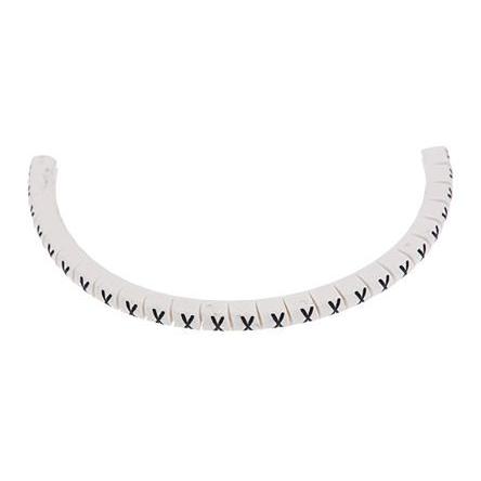 Označovač kabelu, řada: Helagrip Nasouvací barva Černá 3.5 mm x 4.3mm HellermannTyton Bílá X 5 mm 901-10449