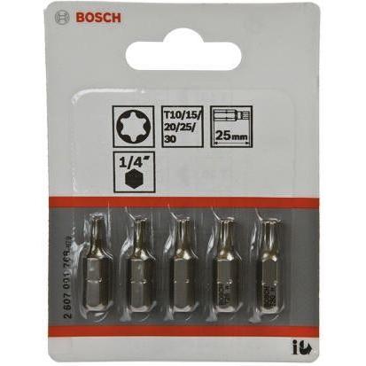 Bosch Bit šroubováku, Hvězdicový, celková délka: 25 mm, počet kusů: 5